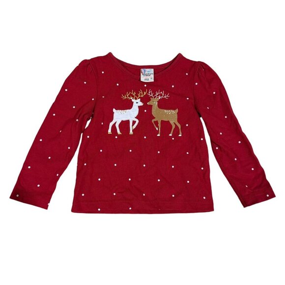 Adventure Wear By Copper Key Reindeer Shirt Red Size 3T - Picture 1 of 4